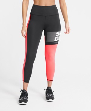 Superdry Training Graphic 7/8 Leggings Női Sportruházat Korall | IYETS7326